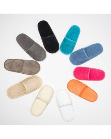 Chausson de bain en eponge orange taille 38