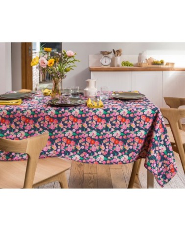 Nappe rectangulaire multicolore en coton 160x350
