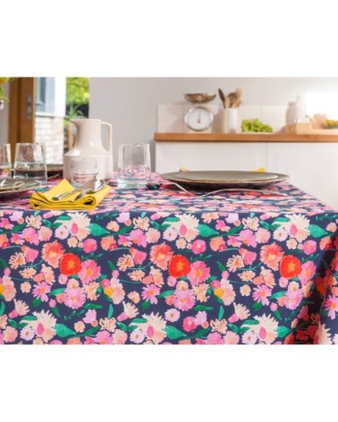 Nappe rectangulaire multicolore en coton 160x250