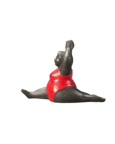 Statuette femme rouge H65cm