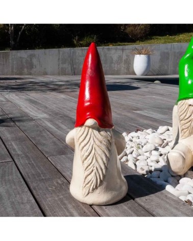 Statuette gnome rouge H50cm