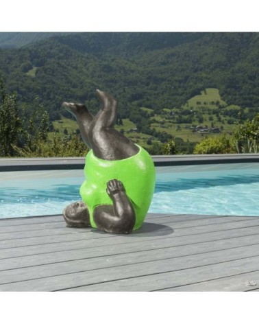 Statuette femme verte H65cm