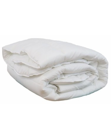 Couette blanche 550gr hiver en polyester blanc 220x240 cm