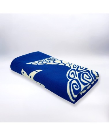 Serviette de plage microfibre Bleu Bari 90x170