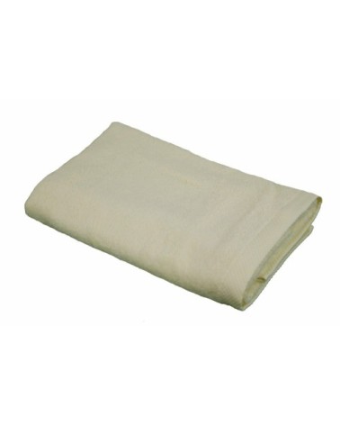 Serviette de toilette éponge en coton ecru 50x100 cm