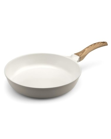 Poêle 28 cm avec revêtement en céramique blanche