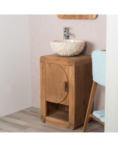 Meuble de salle de bain en teck L44cm