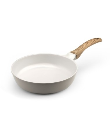 Poêle 24 cm avec revêtement en céramique blanche
