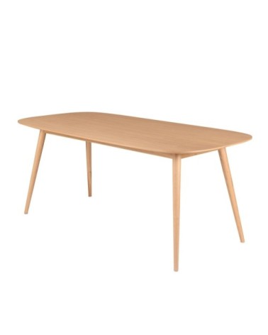 Table de repas 180 cm en chêne vernis