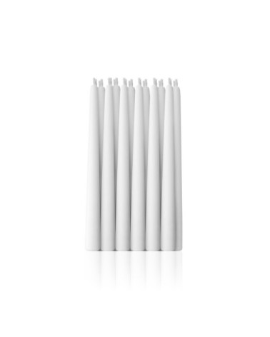 Bougie blanche 14,2x1,2cm - Lot de 24