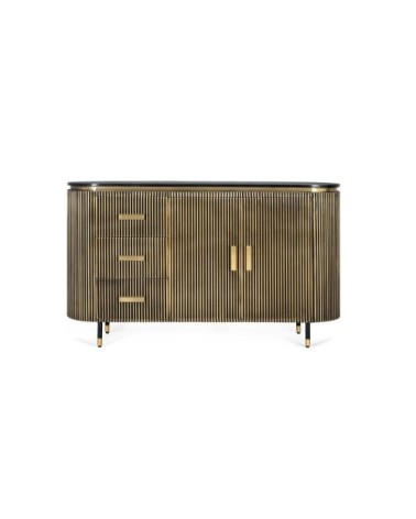 Buffet en manguier et bronze 150cm