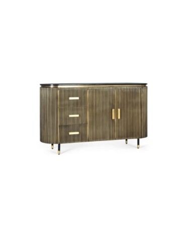 Buffet en manguier et bronze 150cm