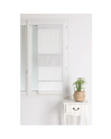 Store bateau en étamine unie etamine blanc 180 x 60