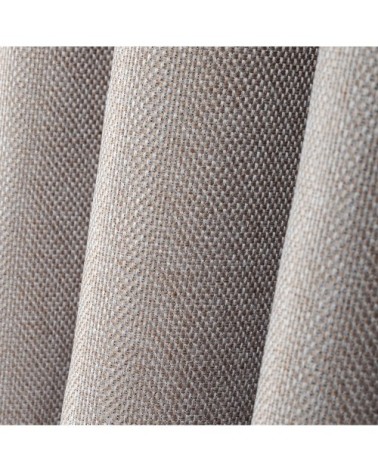 Rideau occultant uni tramé polyester lin 260 x 140