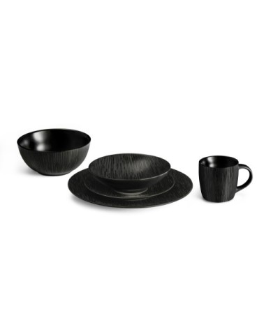 Coffret 6 tasses café & thé noires