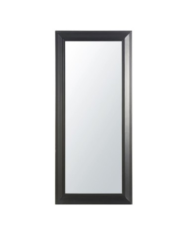 Miroir rectangulaire en bois de paulownia noir 80x180