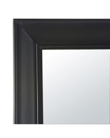 Miroir rectangulaire en bois de paulownia noir 80x180