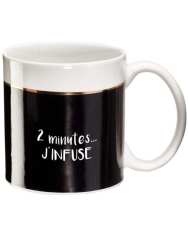 Mug cadeau 2 minutes j'infuse