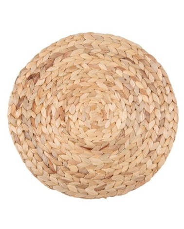 Set de table rond en fibre végétale tressée