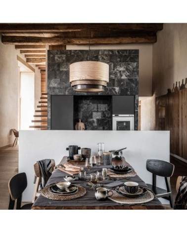 Set de table rond en fibre végétale tressée