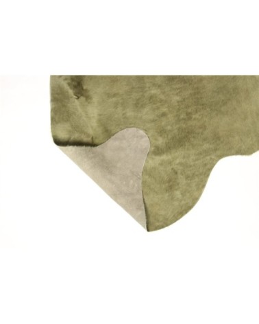 Tapis peau de vache vert 220x180