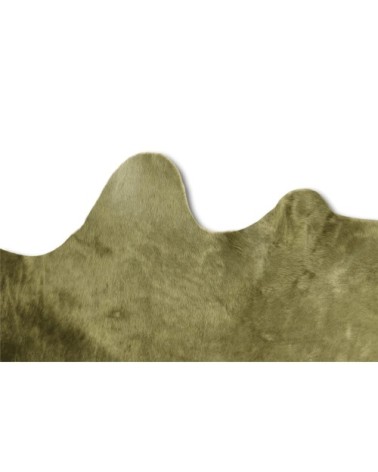 Tapis peau de vache vert 220x180