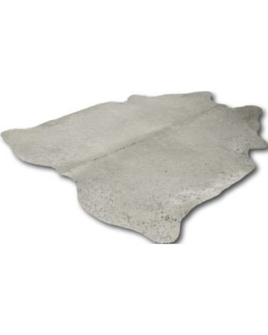 Tapis peau de vache argent 220x180