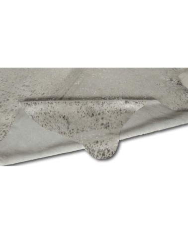Tapis peau de vache argent 220x180