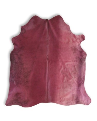 Tapis peau de vache rouge 220x180