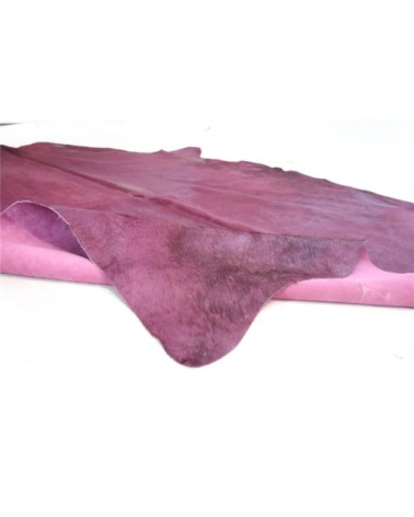 Tapis peau de vache rouge 220x180