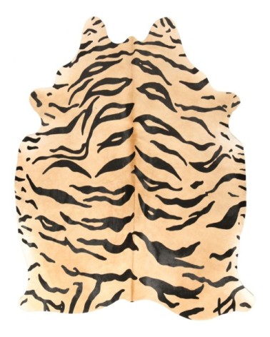 Tapis peau de vache style tigre 220x180