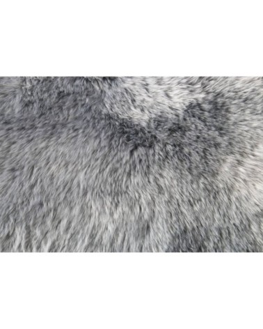 Descente de lit peau de mouton gris 100x70