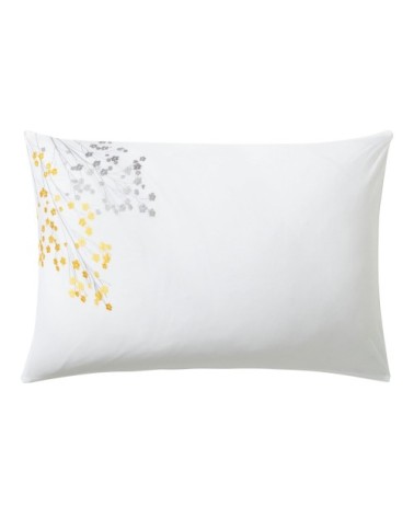 Taie d'oreiller 50x70 en percale de coton  blanc