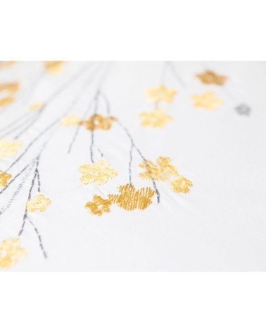 Taie d'oreiller 50x70 en percale de coton  blanc