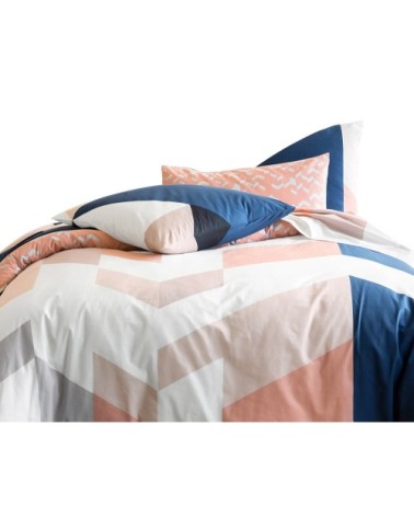 Taie d'oreiller 63x63 en coton multicolore