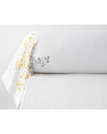 Taie de traversin 43x185 en percale de coton  blanc