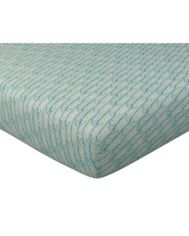 Drap-housse 160x200 en coton vert