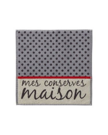 Lot de 6 torchons gris en coton 50x70