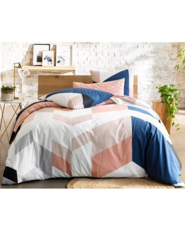 Housse de couette 140x200 en coton multicolore