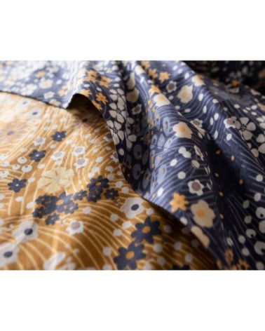 Housse de couette 240x220 en coton bleu