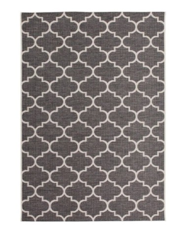 Tapis extérieur polypropylène gris 200x290