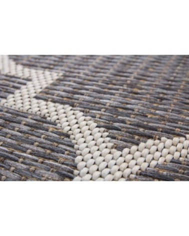 Tapis extérieur polypropylène gris 200x290
