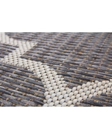 Tapis extérieur polypropylène gris 80x230