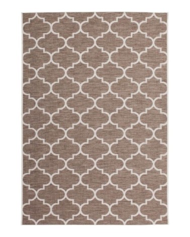 Tapis extérieur polypropylène beige 160x230