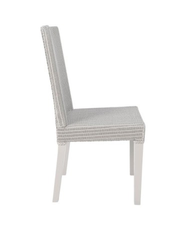 Chaise en Lloyd Loom gris clair