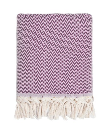 Plaid laine rose fuchsia 160x250
