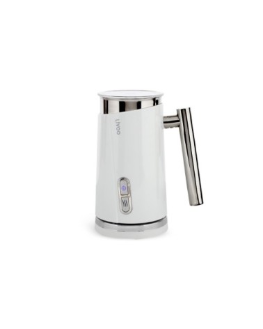 Mousseur à lait en acier inoxydable blanc