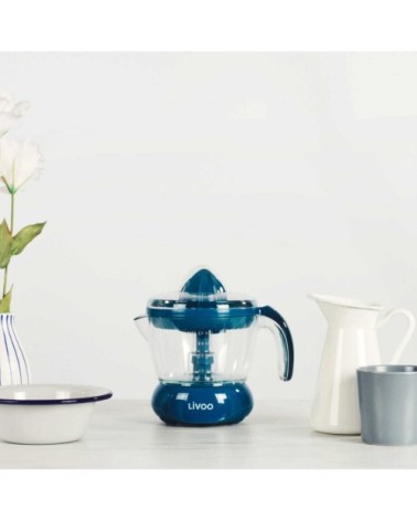 Presse-agrumes électrique en plastique bleu