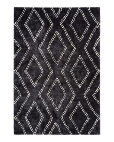 Tapis en polyester anthracite 120x170
