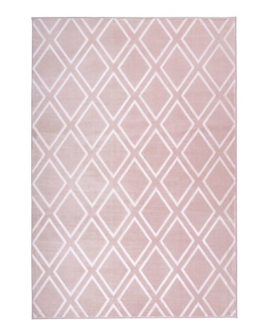 Tapis en polyester rose 80x300